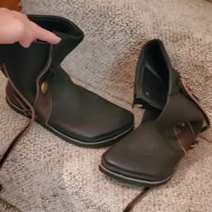 Vintage leather boots custom made Renaissance NWOT